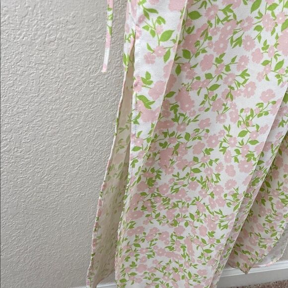 TOPSHOP Floral Plunging V-Neck Long Sleeve Maxi Dress size 4 - Picture 8 of 12